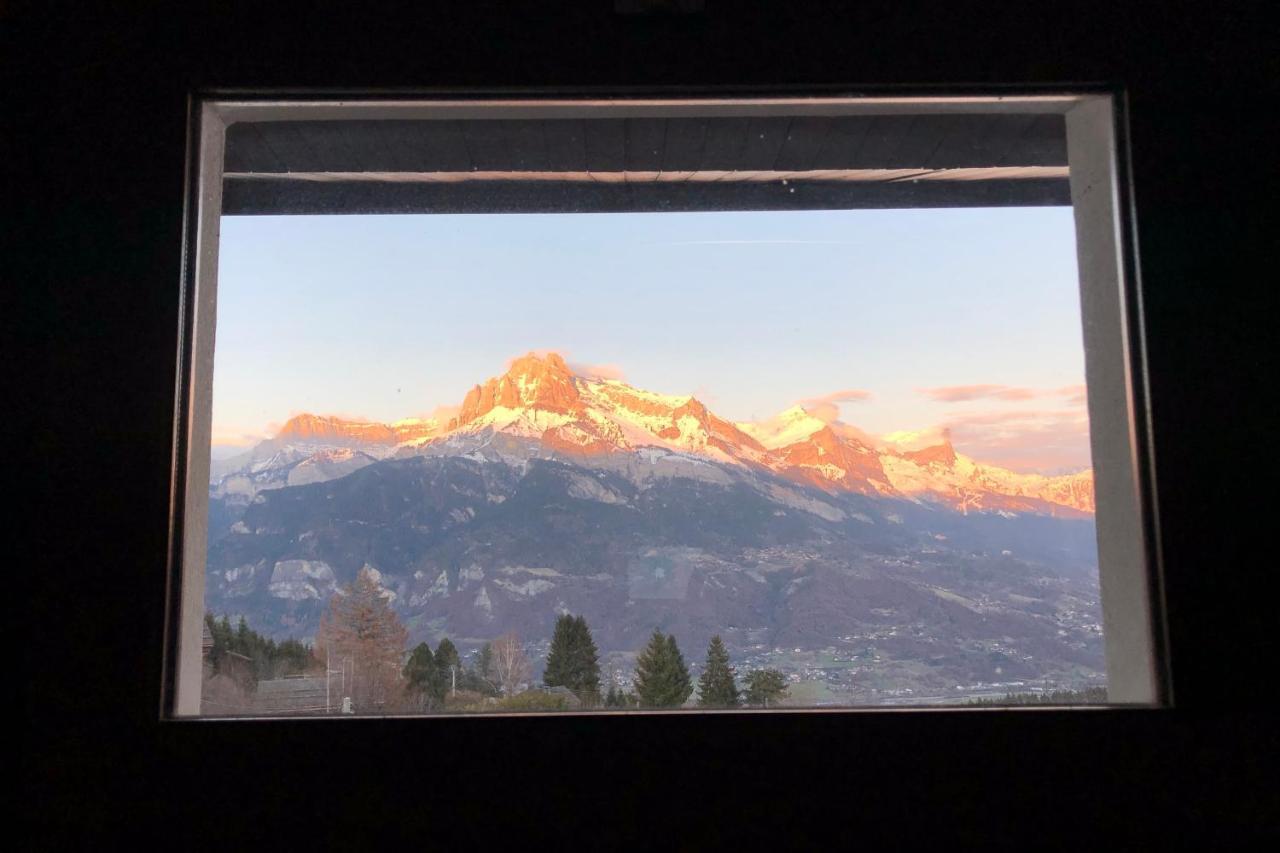 Large Apt 80M Superb View Mont-Blanc 6P Apartment Combloux Luaran gambar